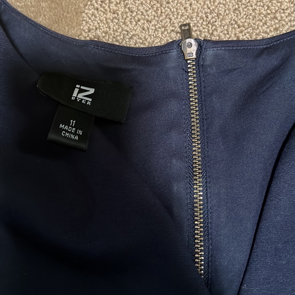 Navy Colorblock Dress - Picture 4 of 7